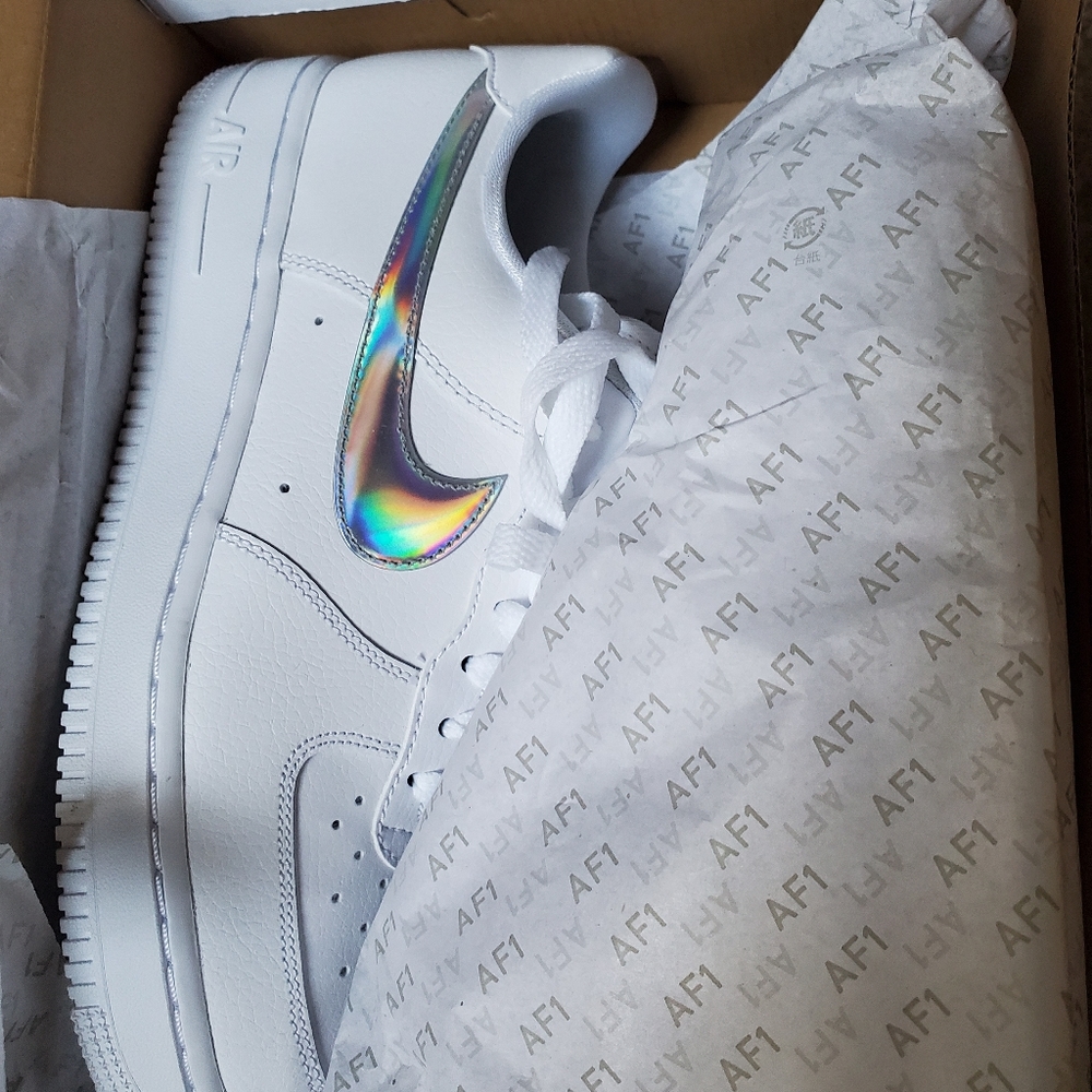 Nike airforce 1 iridescent size 8 brand new